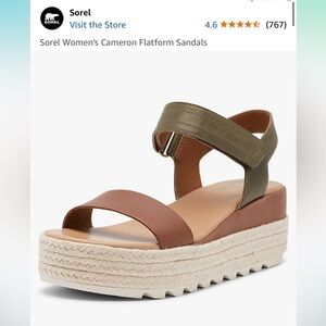 Sorel Cameron Flatform Sandals size 8.5